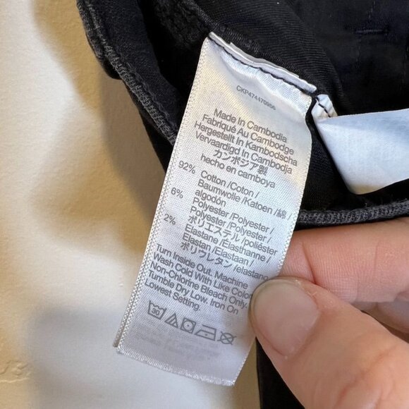 Madewell 10" High-Rise Skinny Jeans Size 28 Black Wash Denim - Picture 7 of 7